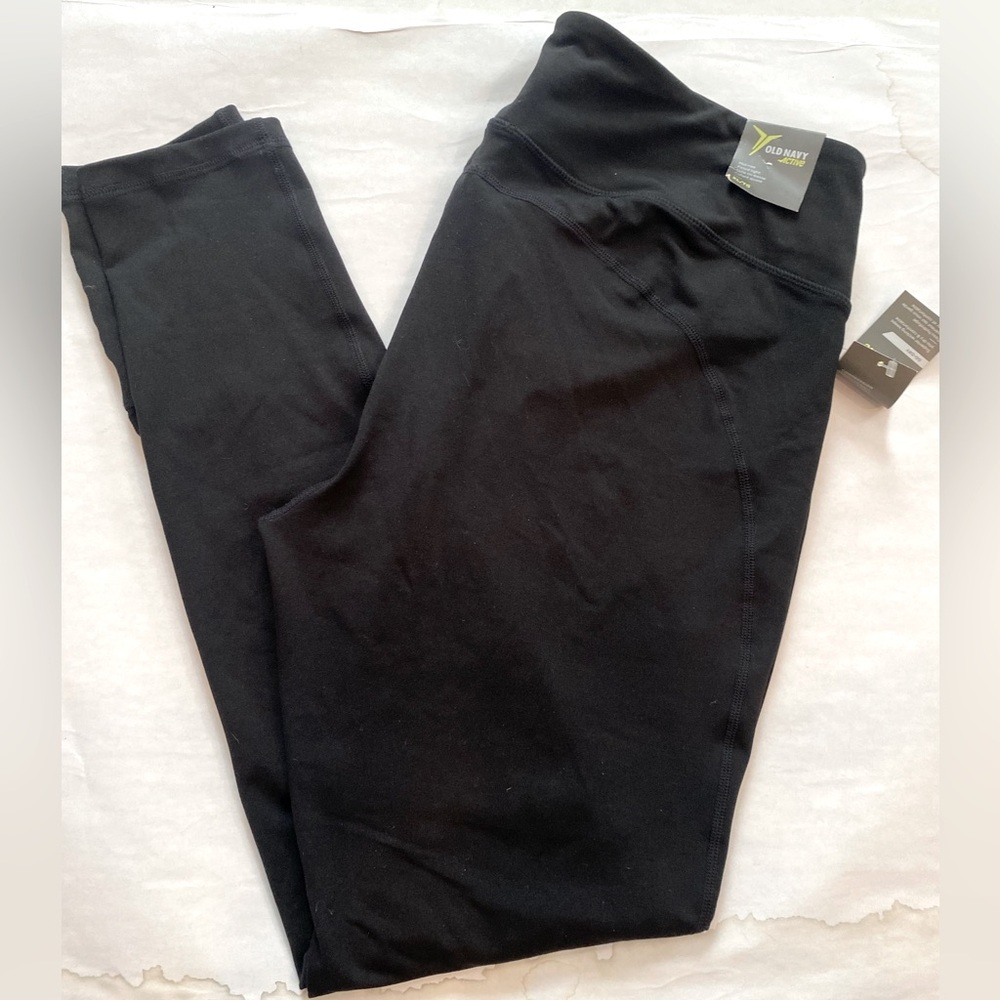 Old Navy active Black fitted compression fabric Leggings XL